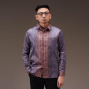 Wungu - Mandalas Kemeja Tenun Pria Songket Handmade Lengan Panjang Premium - Mandalas