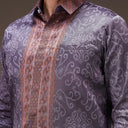 Wungu - Mandalas Kemeja Tenun Pria Songket Handmade Lengan Panjang Premium - Mandalas