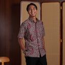 Wurlet - Mandalas Kemeja Batik Pria Premium Lengan Pendek - Mandalas