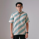Yafani - Mandalas Premium Men's Short Sleeve Batik Shirt - Mandalas