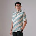 Yafani - Mandalas Premium Men's Short Sleeve Batik Shirt - Mandalas